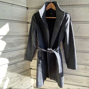 vintage | jacob | wool tie-waist coat